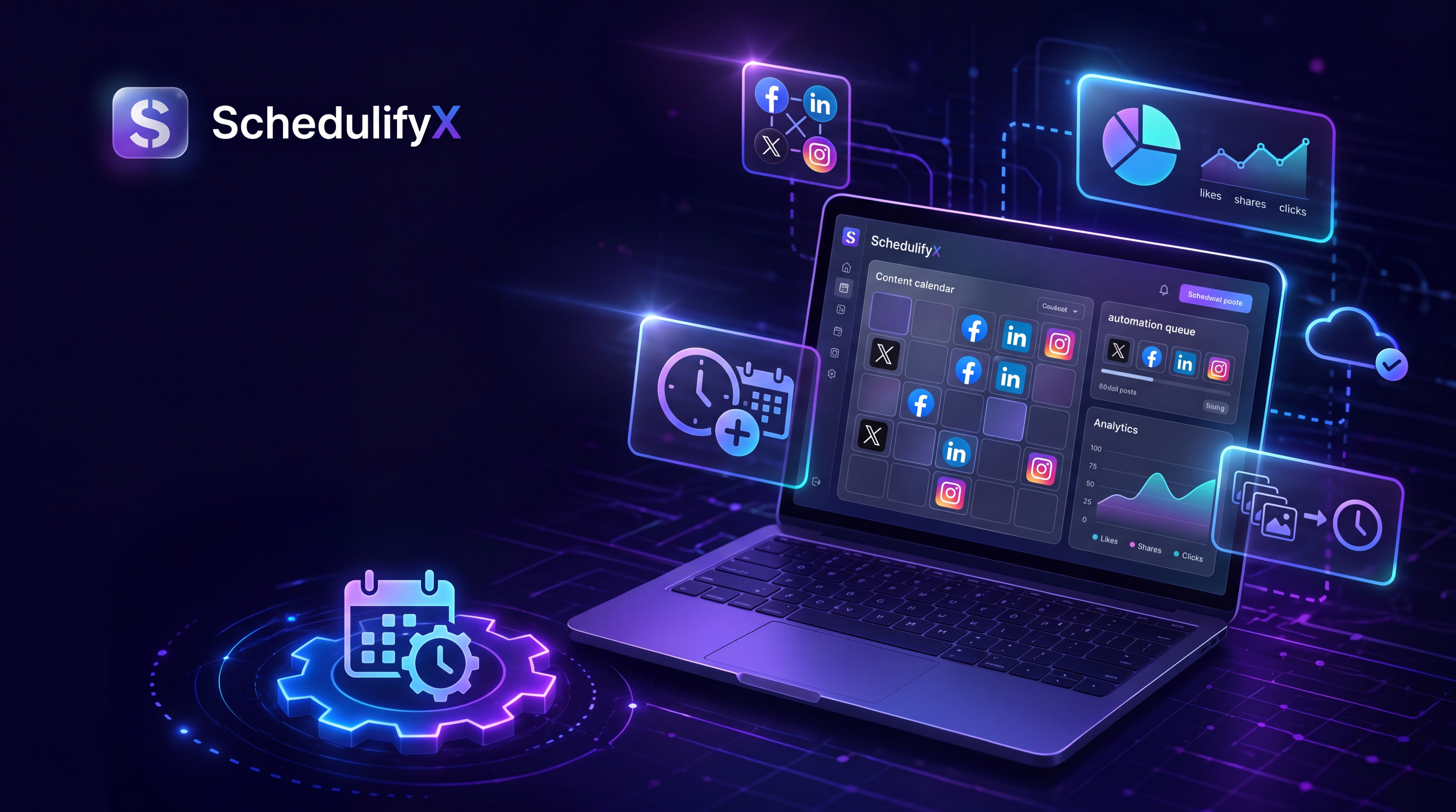 Enter SchedulifyX: The Ultimate Social Media Automation Tool