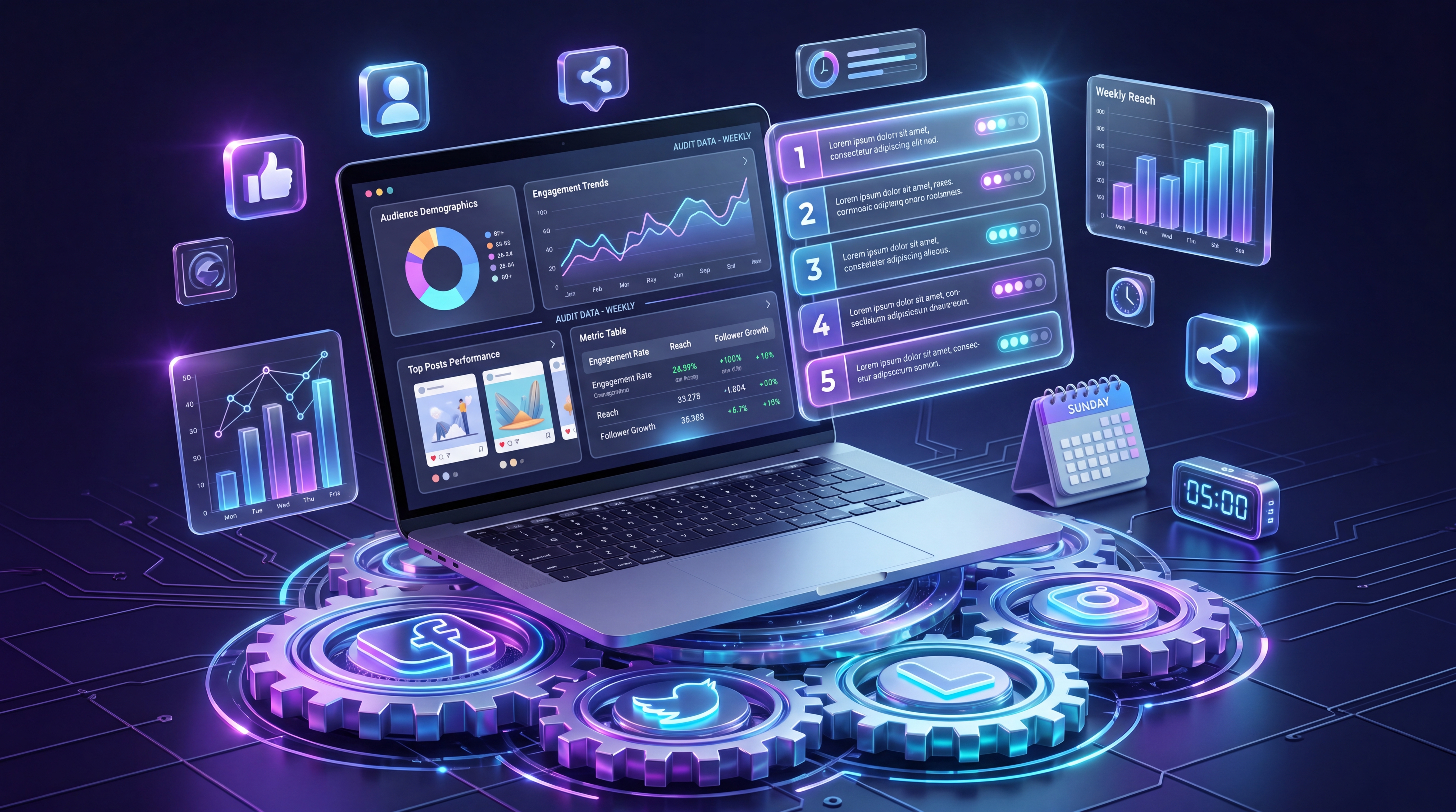 The 5-Minute Sunday Social Media Audit Framework