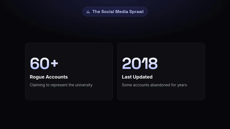 Statistics showing over 60 rogue accounts, some abandoned since 2018.